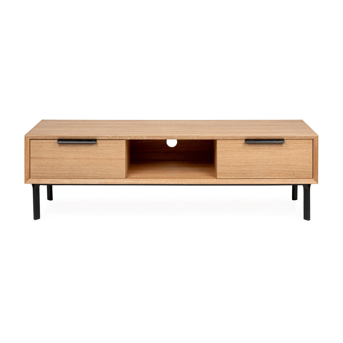 TV-LOWBOARD Bergen 160 cm, Eiche - Beige, Holz (160/45/43cm) - WOODEK