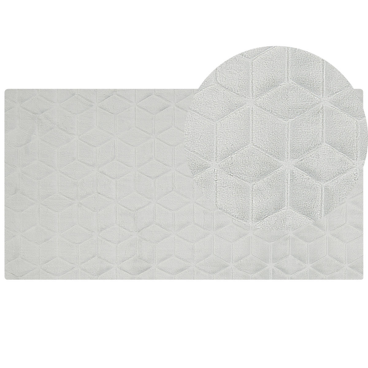 SHAGGY-KUNSTFELLTEPPICH Thatta 150/80 cm - Grau, Kunststoff (80/150cm) - Beliani