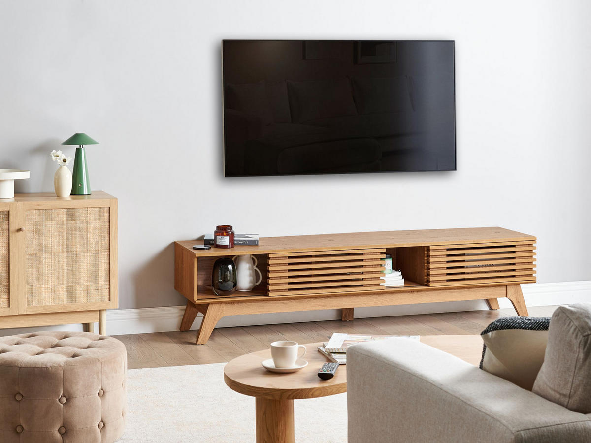 TV-MÖBEL Braun Toledo - Braun, Holzwerkstoff (180/44/40cm) - Beliani