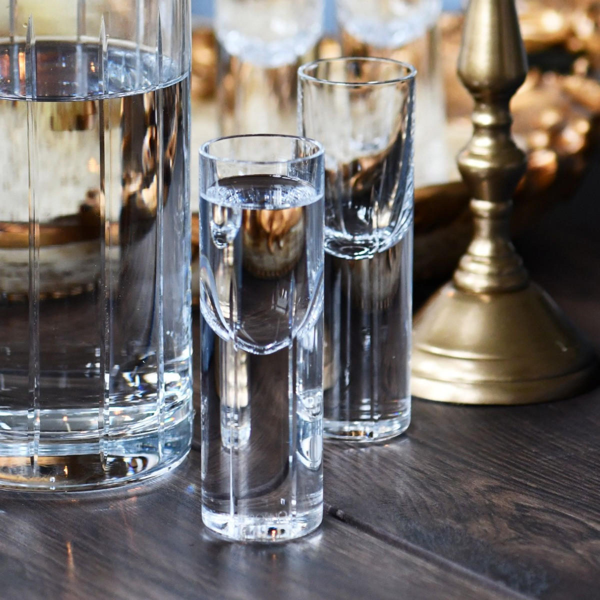SCHNAPSGLÄSER GOTHIC KLAR, 4ER-SET, 30 ML - Transparent, Glas (0.03L) - Krosno Glass