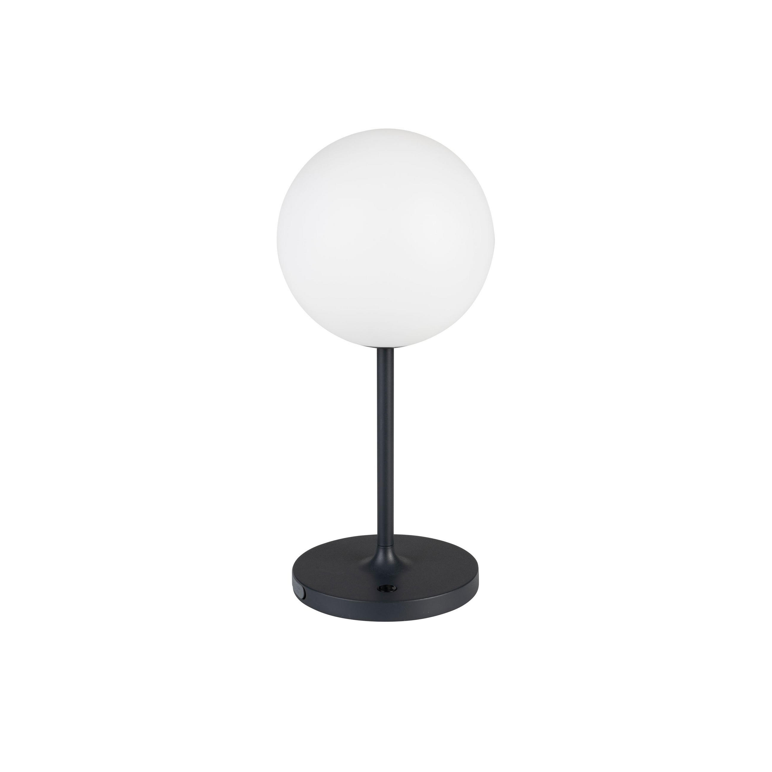 TISCHLAMPE Hub Wiederaufladbare Blau - Blau, Kunststoff (15/15/33cm) - Housecraft Living
