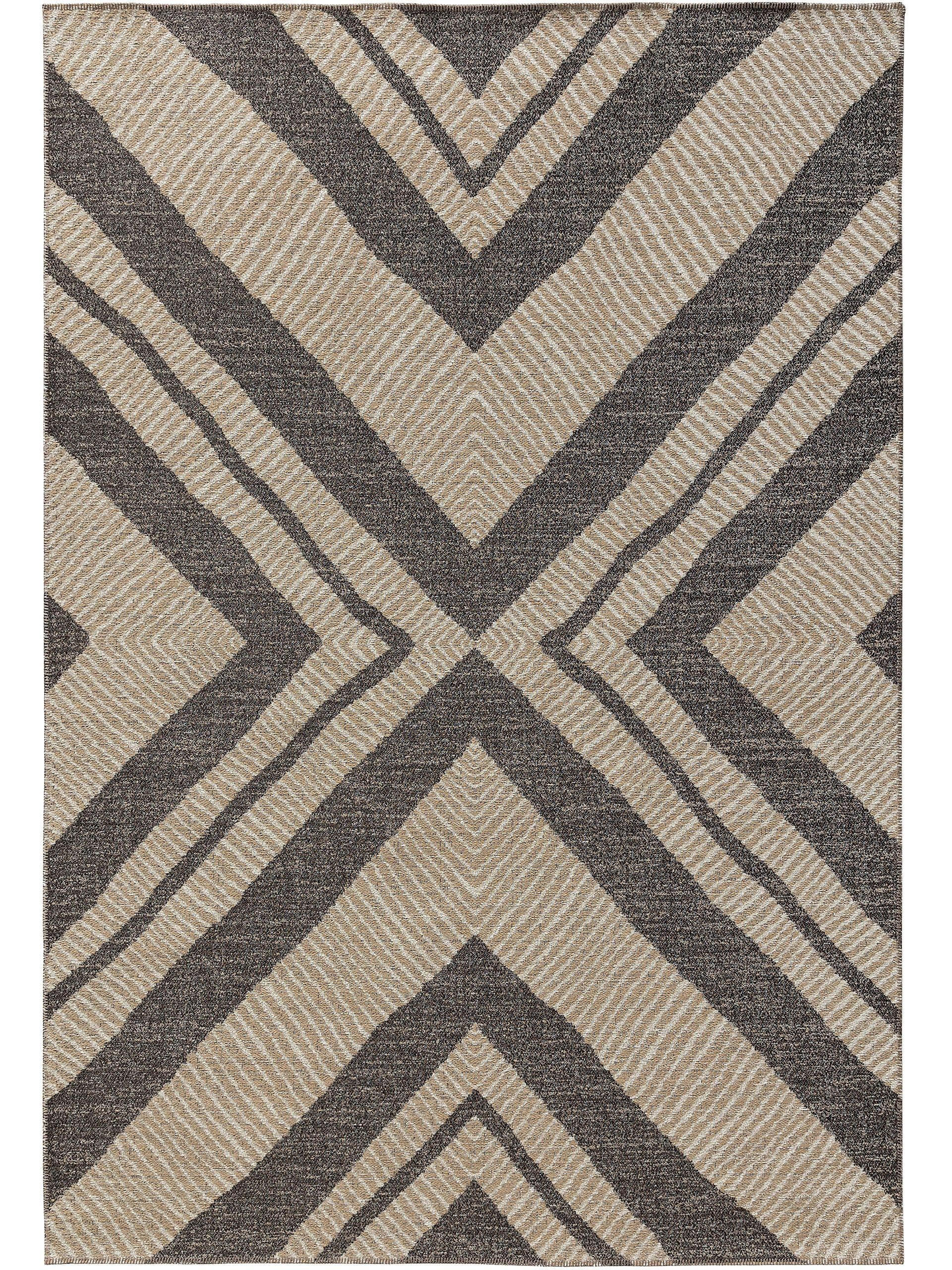 FLACHGEWEBETEPPICH Elena Beige/Braun 240x340 cm - Beige, Textil (240/340cm) - benuta Nest