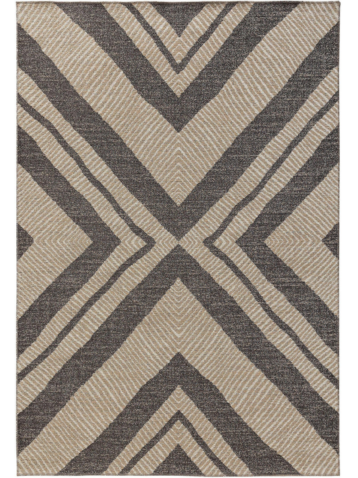FLACHGEWEBETEPPICH Elena Beige/Braun 240x340 cm - Beige, Textil (240/340cm) - benuta Nest