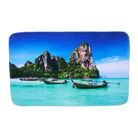 BADTEPPICH Thailand 50 x 80 cm - Blau, Textil (50/80cm) - Sanilo