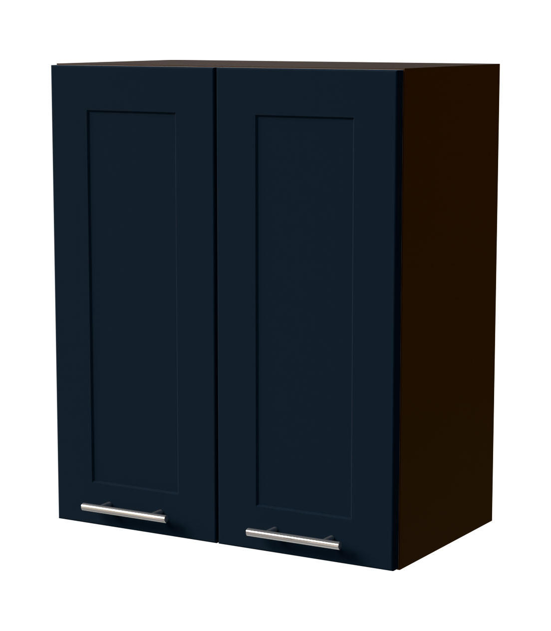 HÄNGESCHRANK Oslo W3/60 Lava / Indigo Matt 60 / 32,5 / 72cm - Dunkelgrau/Dunkelblau, Holz/Holzwerkstoff (60/72/32.5cm) - Feldmann-Wohnen