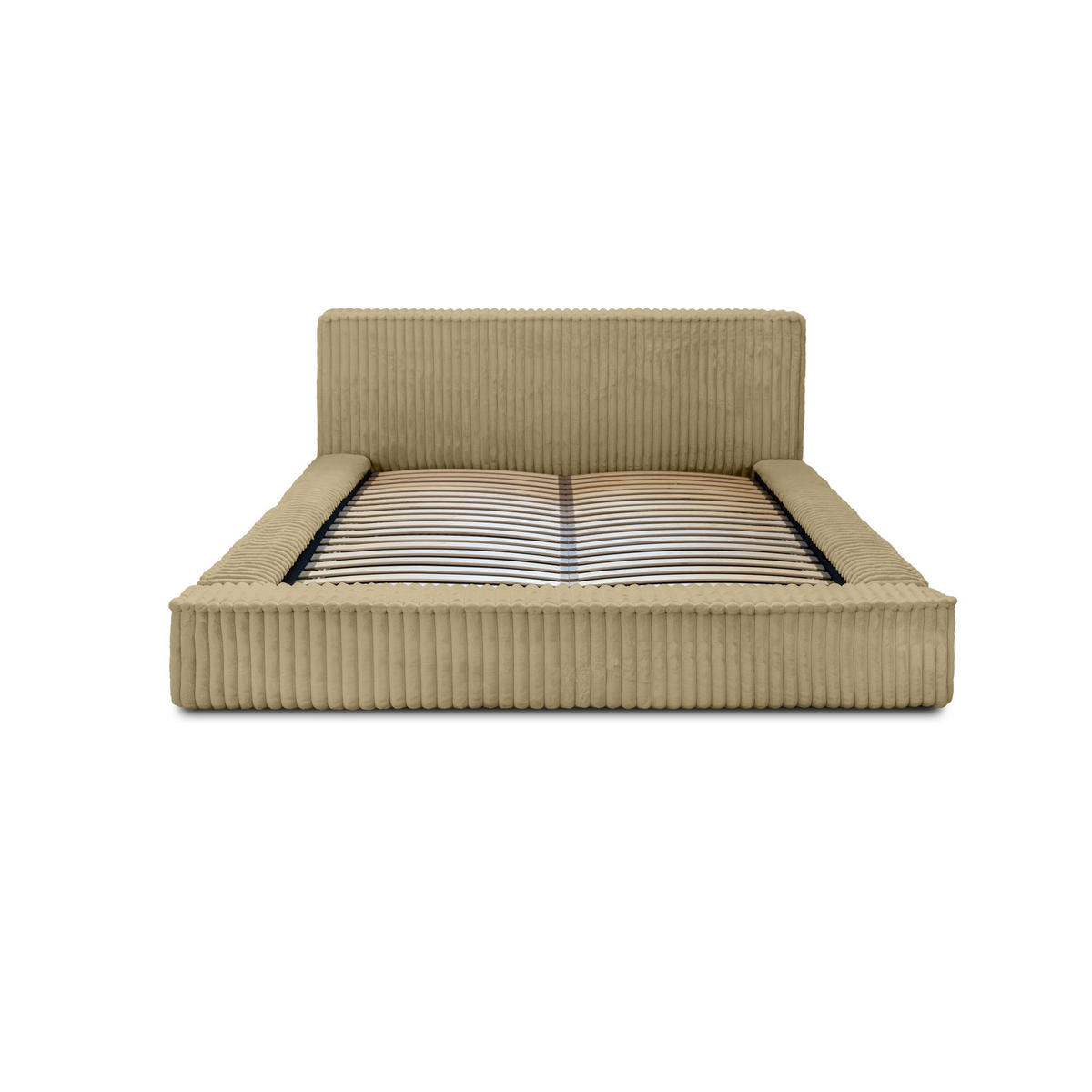 POLSTERBETT Doppelbett Burren 140x200 cm Dunkelbeige - Braun, Textil (140/200cm) - Meblito