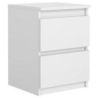 NACHTTISCH 40 cm Weiß 40x39x55 cm - Weiß, Holzwerkstoff (40/55/39cm) - Mobelsta