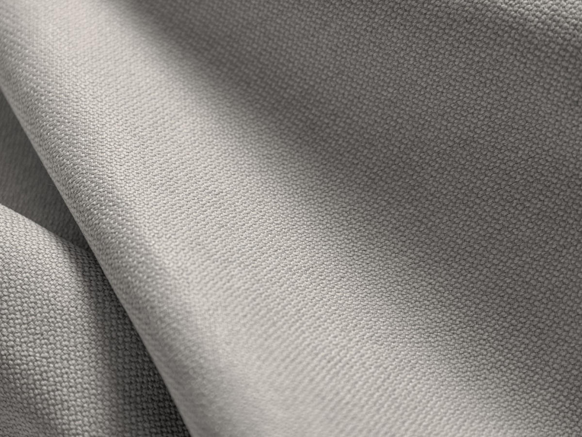SOFA Jodie aus strukturiertem Stoff hellgrau 3 Sitzplätze - Hellgrau, Textil (102/70/262cm) - Micadoni