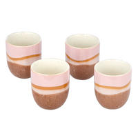 TASSEN BECHER 4er-Set Medley 240 ml - Rosa, Keramik (0.24L) - Butlers
