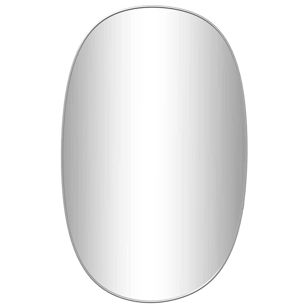 WANDSPIEGEL Silbern 70x45 cm - Silberfarben, Glas (45/70/1cm) - furnicato