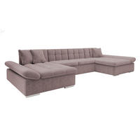 WOHNLANDSCHAFTEN Alia Premium - Hellbraun, Holz/Textil (360/75/160cm) - MIRJAN24