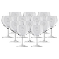 WEINGLÄSER GEEICHT Ballon Profi transparent 0,1 l + 0,2 l 12er Set - Transparent, Glas (0.25L) - Van Well