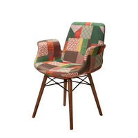 ARMLEHNENSTUHL ORLANDO mit Holzbeinen in multi-grün - Multicolor, Holz/Textil (61/82/52cm) - Stuhlmann