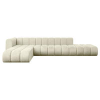 ECKSOFA modulares Sofa Zuvon-L2 - 387x177x70 cm Beige - Beige, Holzwerkstoff/Textil (387/177cm) - ALTDECOR