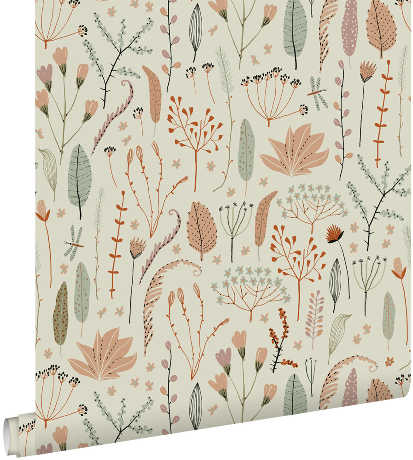 TAPETE Feldblumen 50 x 900 cm - Blau, Papier (50/0.1cm) - ESTAhome