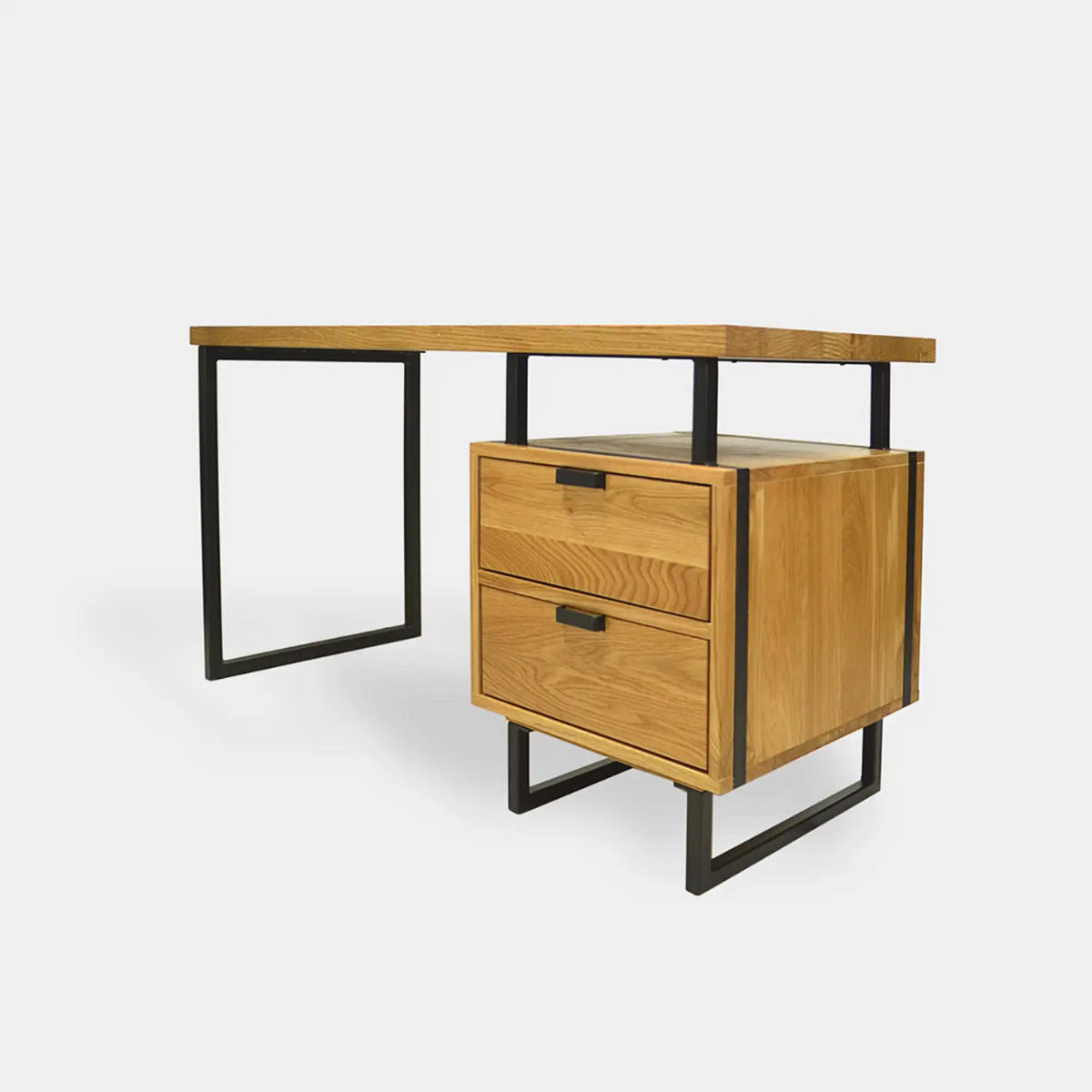 SCHREIBTISCH aus Eichenholz fürs Arbeitszimmer und Büro HUGON - Eichefarben, Holz (60/140/75cm) - Rawood Furniture