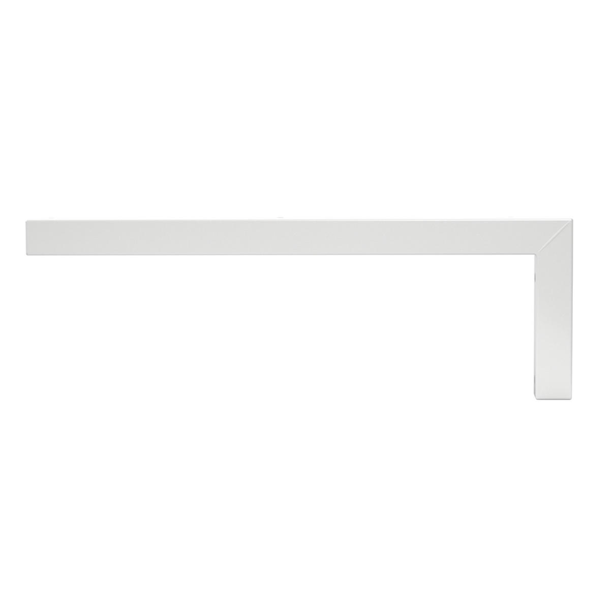 REGALHALTERUNG - Weiß, Metall (15/3/45cm) - ML-DESIGN