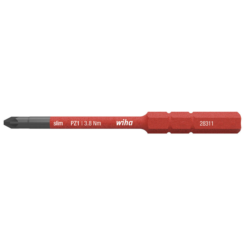 BIT slimBIT electric 2831, Kreuzschlitz, PZ1 x 75 mm - Multicolor, Kunststoff (75/8/8cm) - Wiha
