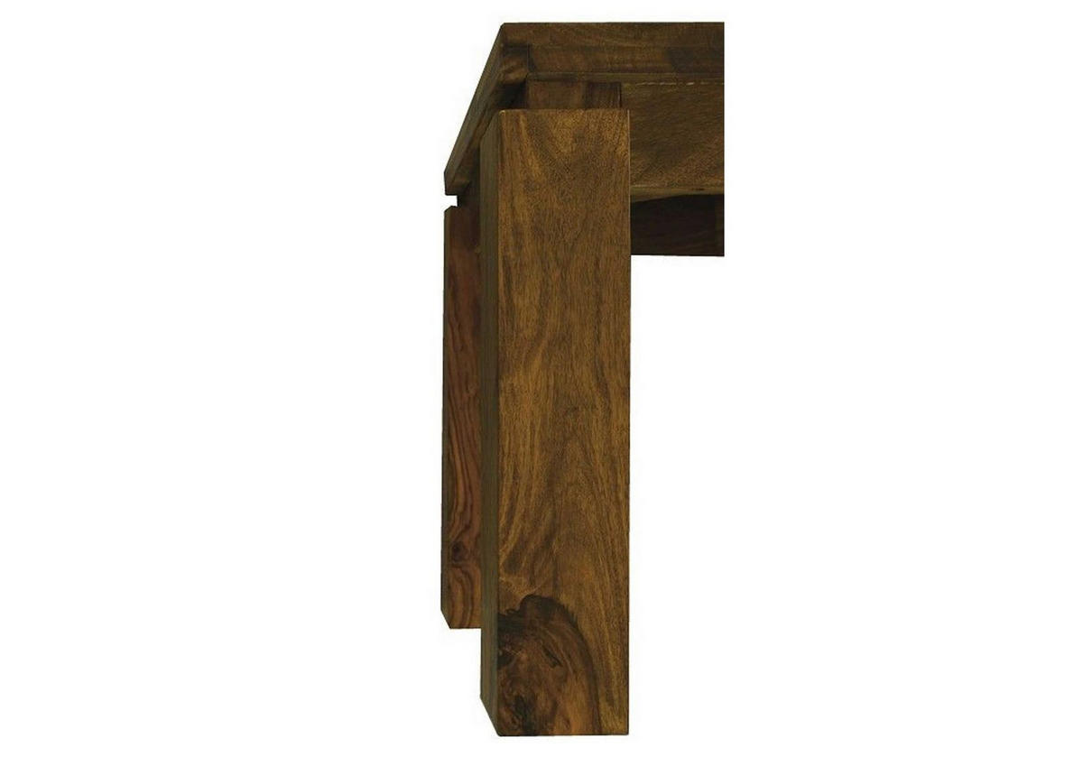 BEISTELLTISCH Sheesham 40x40x45 braun lackiert METRO LIFE #166 - Braun, Holz (40/40/45cm) - Massivmoebel24