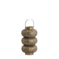 WINDLICHT Kaito Braun 20/20/34 cm - Braun, Metall (20/34/20cm) - Light & Living