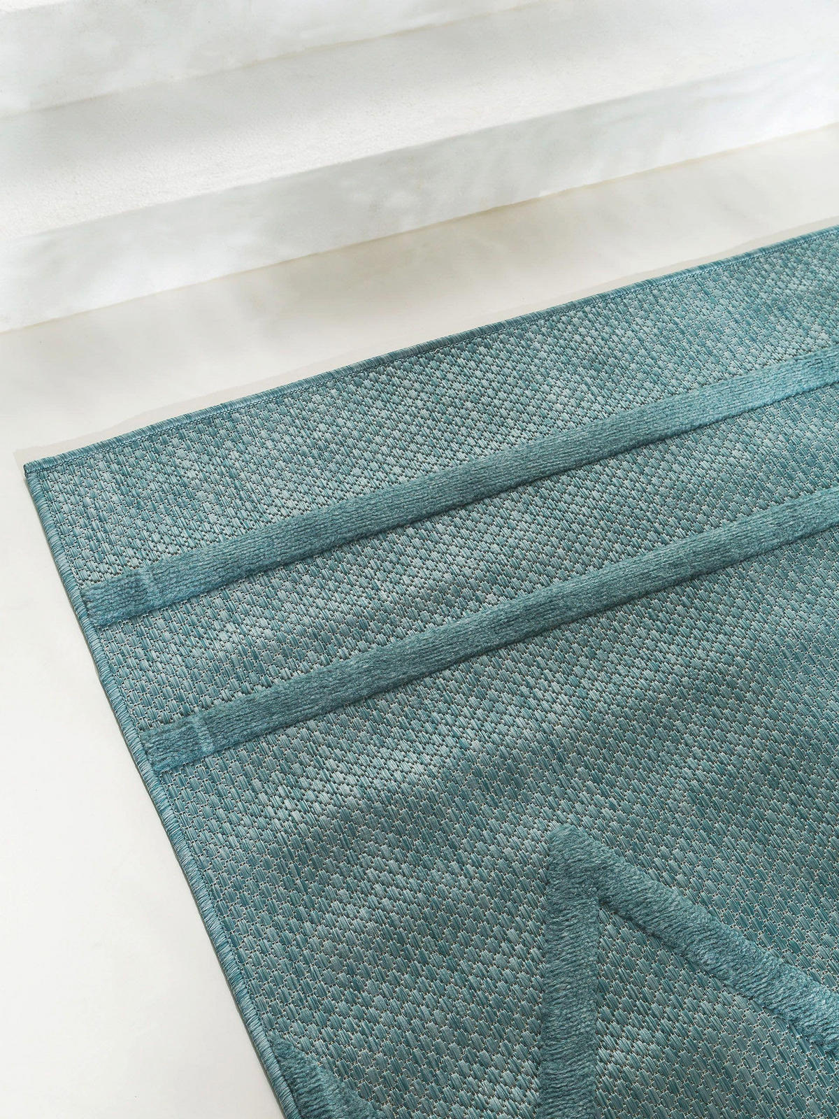 OUTDOORTEPPICH Bonte Türkis 240x340 cm - Türkis, Textil (240/340cm) - benuta Nest