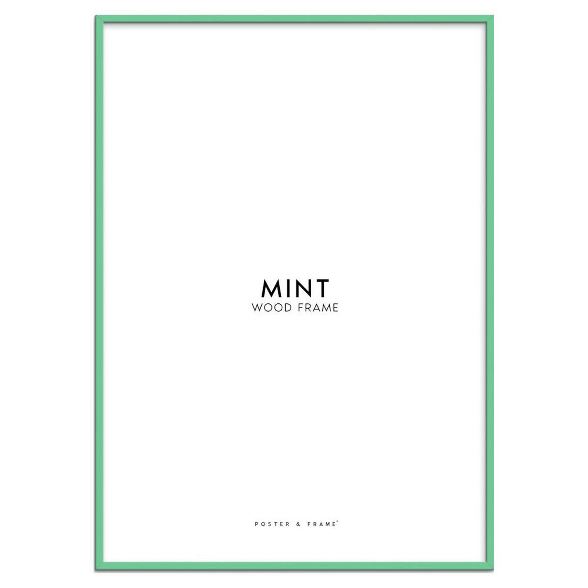 RAHMEN Minzfarbenes Holz Acryl - Mintgrün, Holz/Papier (29.7/42/2cm) - Poster&Frame