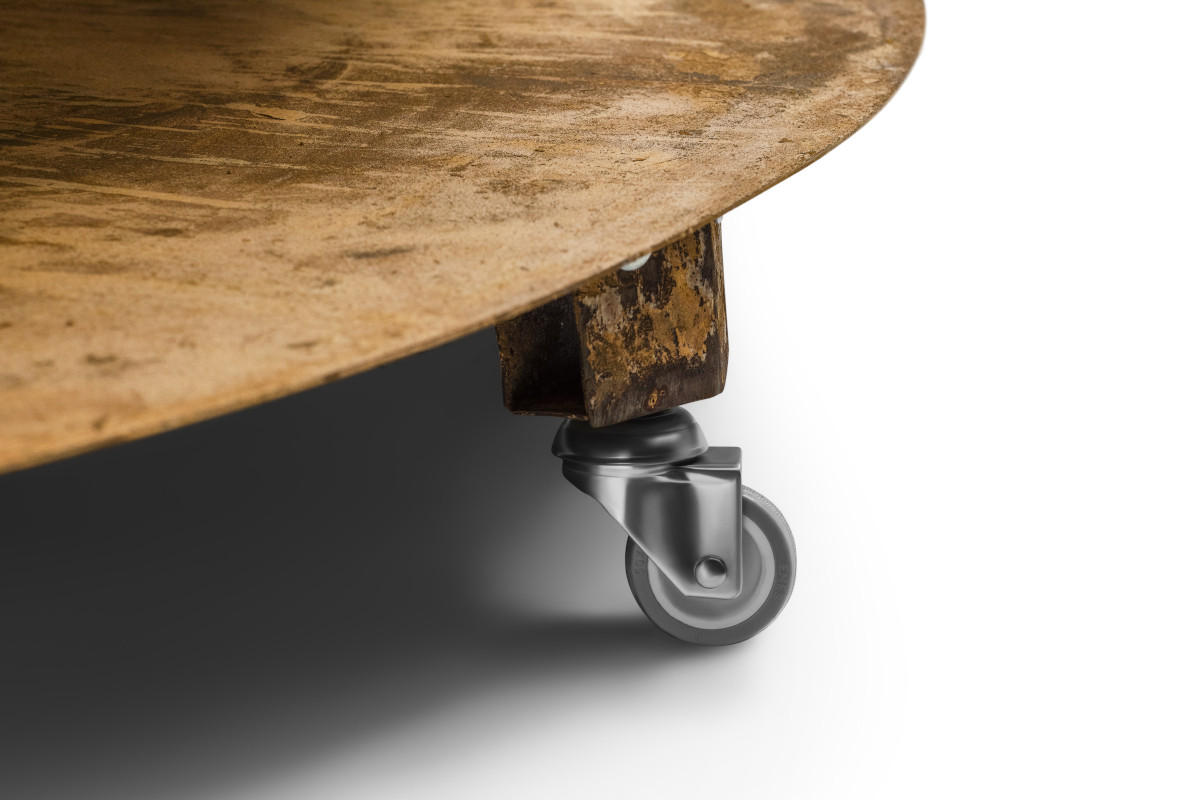 FEUERSCHALE mit Grillring SINA Corten 120 x 120 x 45 cm 68 kg aus Cortenstahl - Kupferfarben, Metall (120/45/120cm) - The Favilla