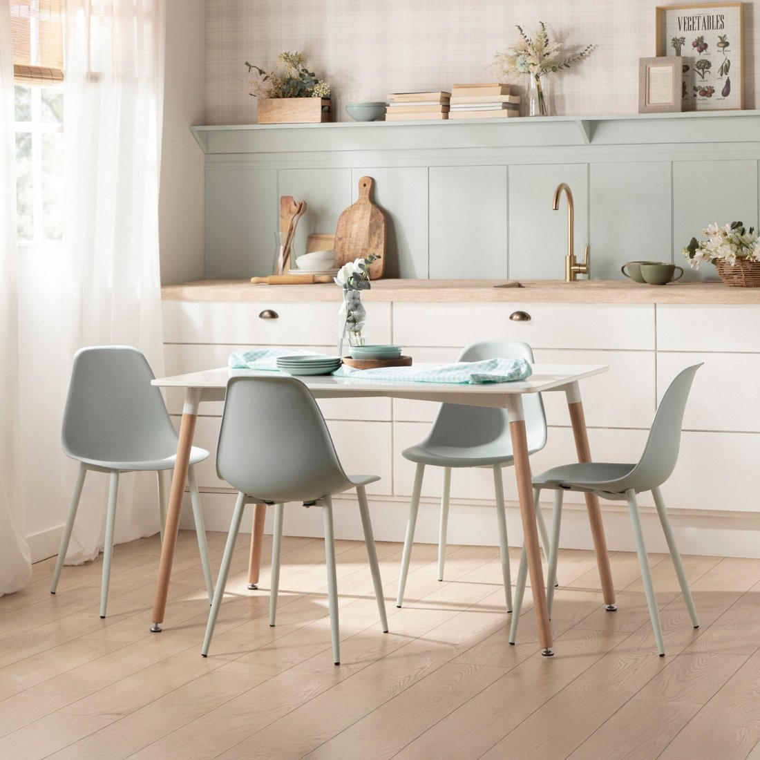 ESSTISCH Gless Weiß 120 cm x 75 cm - Weiß, Holzwerkstoff (80/120/75cm)