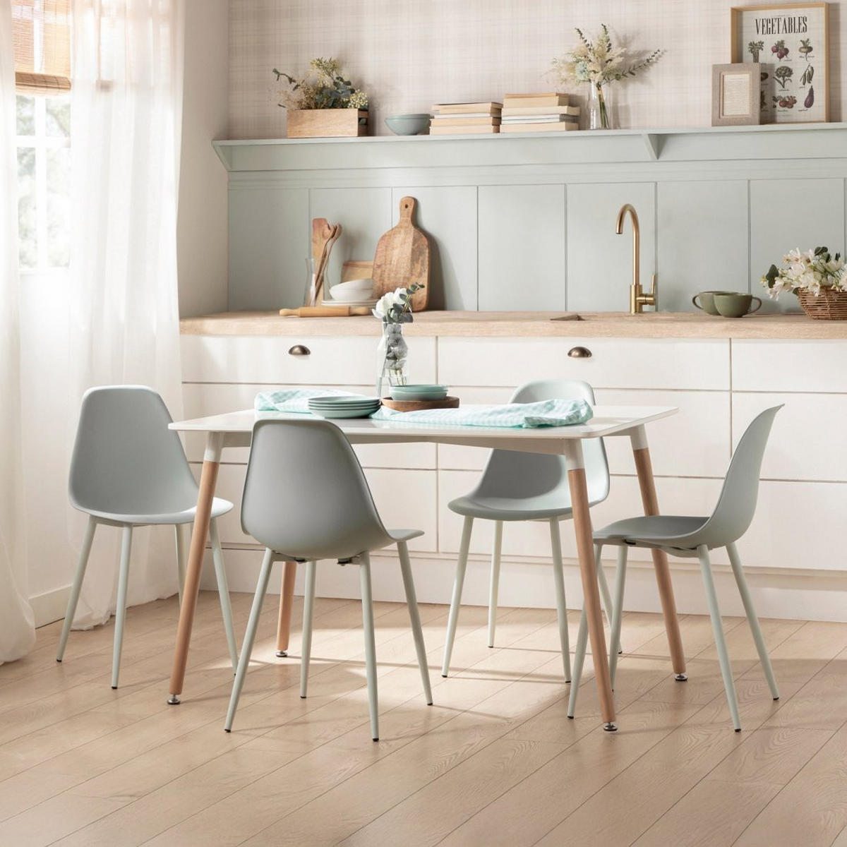 ESSTISCH Gless Weiß 120 cm x 75 cm - Weiß, Holzwerkstoff (80/120/75cm)