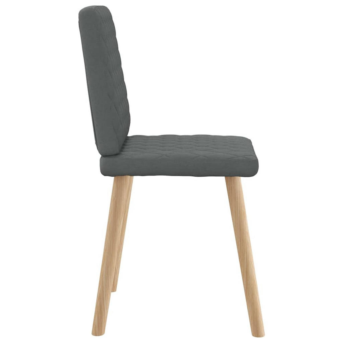 ESSZIMMERSTÜHLE 4 Stk. Dunkelgrau Stoff 45*54*86cm - Dunkelgrau, Metall (45/86/54cm) - ZMH