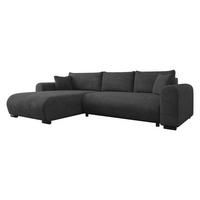 ECKSOFA Merkos - Anthrazit/Schwarz, Holz/Textil (285/188cm) - MIRJAN24