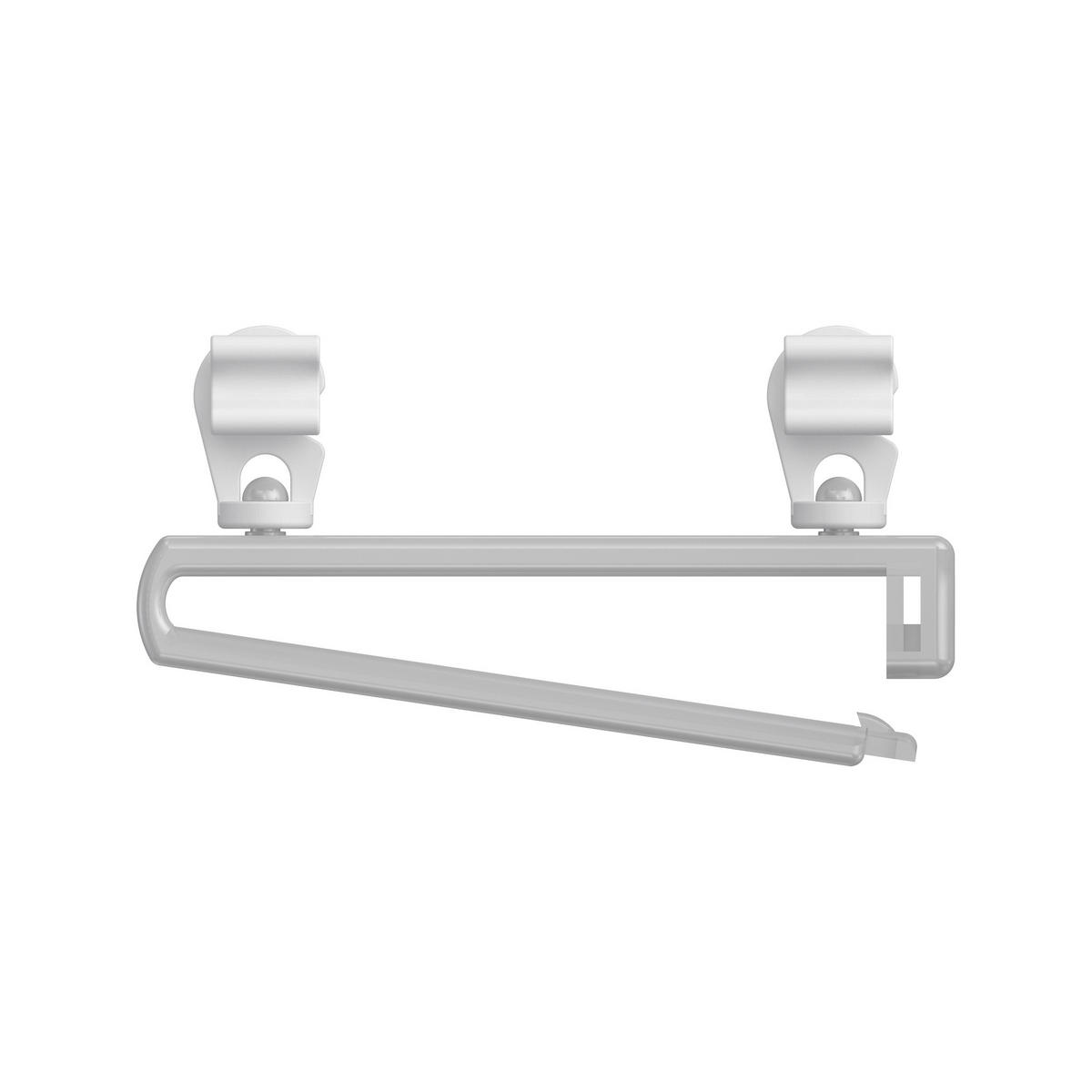 SCHLAUFENGLEITER UNIVERSAL, Glasklar, Packung 8 Stück - Transparent/Weiß, Kunststoff (6/2.4/1cm) - INTERDECO
