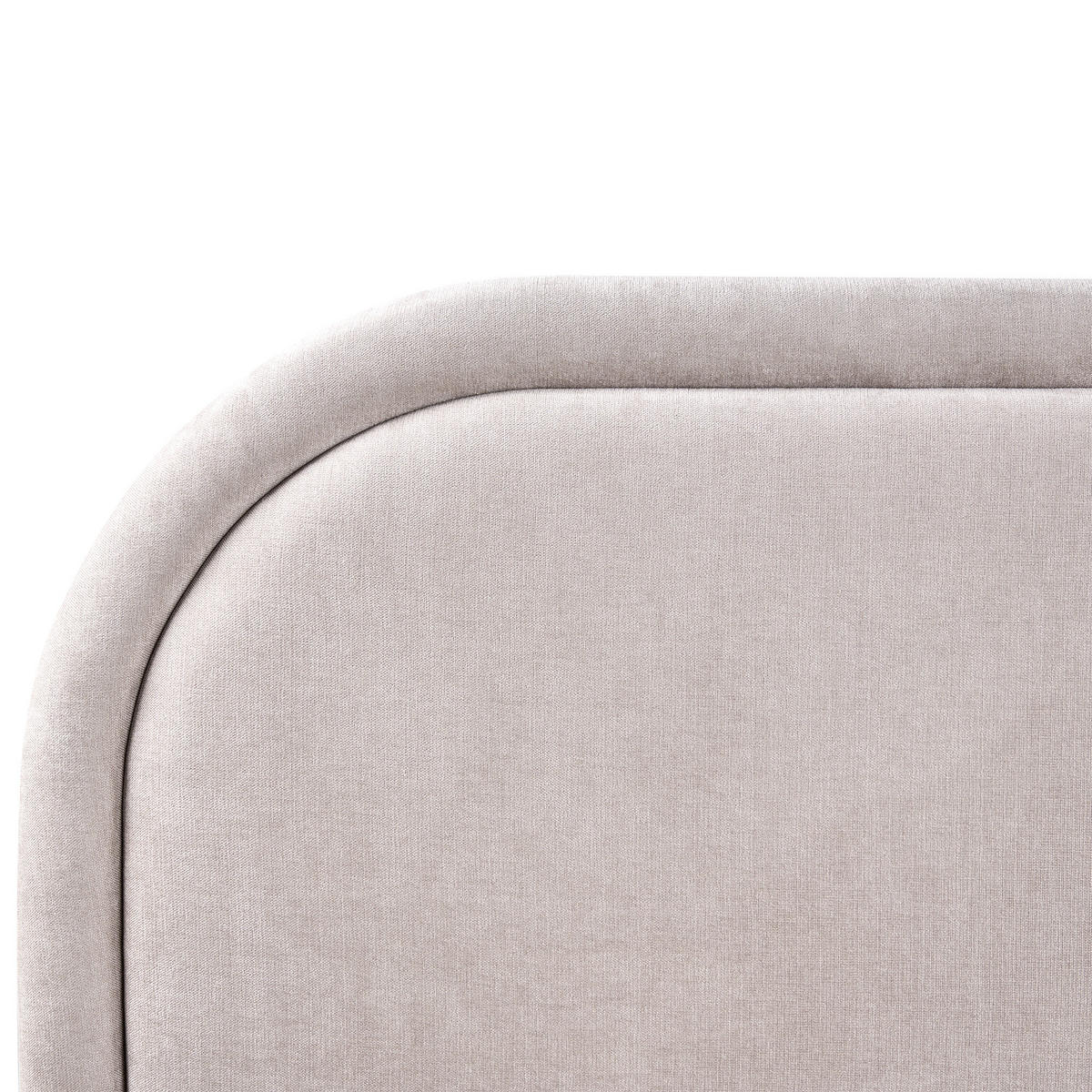 BETT mit Stauraum 140/200 cm Chenillegewebe Taupe Quillien - Taupe, Textil (140/200cm) - Beliani