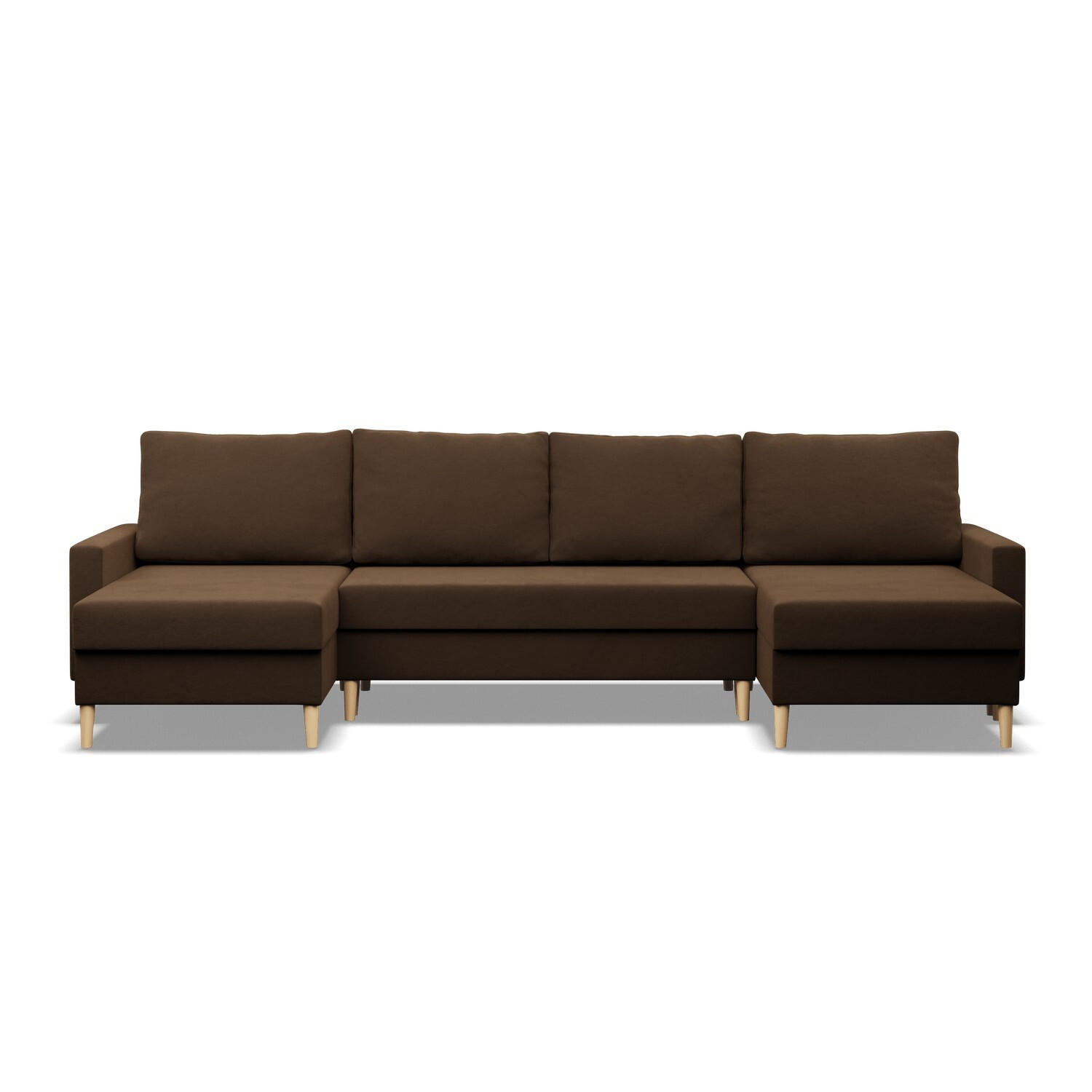 WOHNLANDSCHAFT Blank braun - Braun, Textil (294/88/140cm) - SIMKAM Furniture