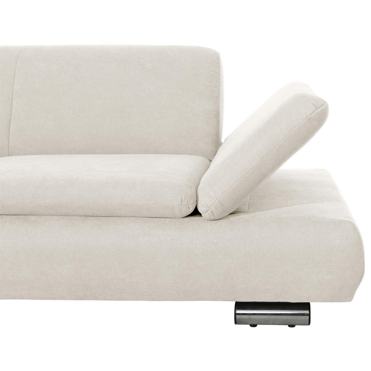 ECKSOFA mit Ottomane links Kaye Flachgewebe beige - Beige, Kunststoff (190/270cm) - 58aufmkessel