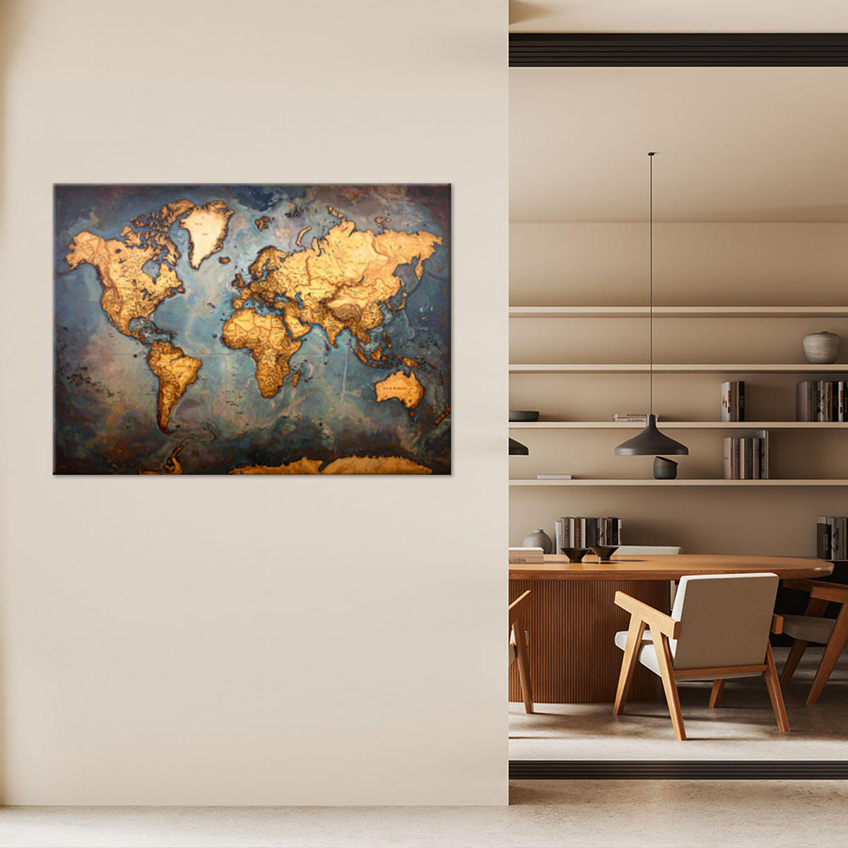 LEINWANDBILD Hobby und Bildung 120x80cm - Blau, Textil (120/80cm) - Feeby