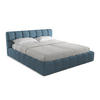POLSTERBETT mit Bettkasten und Lattenrost 200x228 Blau - Blau/Blaugrau, Kunststoff/Textil (180/200cm) - Makamii