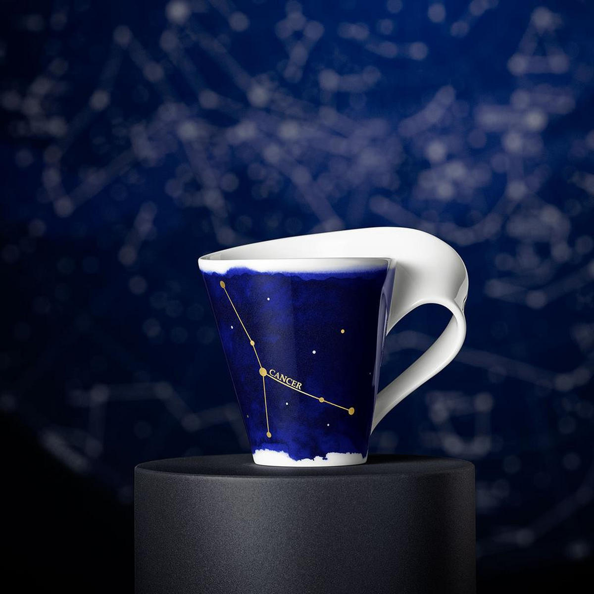 TASSE KREBS NewWave Stars weiß-blau 300 ml - Blau/Weiß, Keramik (0.3L) - Villeroy & Boch
