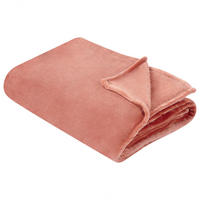 DECKE Rot Bayburt 150/200 cm - Rot, Textil (150/200cm) - Beliani