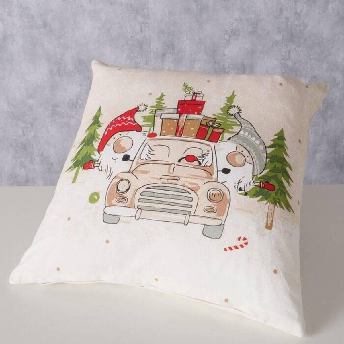 WEIHNACHTSKISSEN Carrie 45/45 cm - Multicolor, Naturmaterialien (45/4/45cm) - Boltze Home