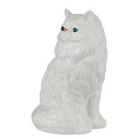VASE Snow White Katze - Weiß, Stein (26cm) - Butlers