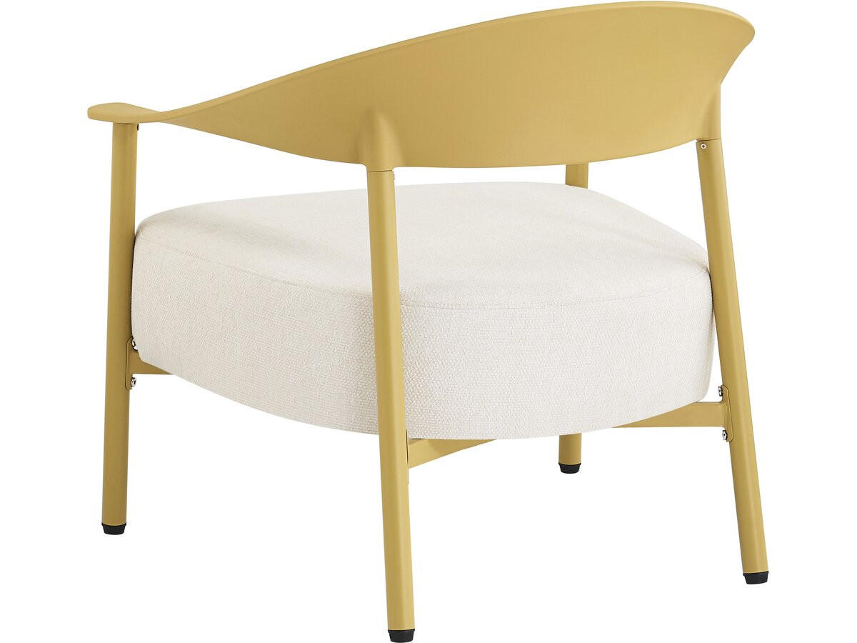 LOUNGEGARNITUR Céora 4-Sitzer Gelb - Gelb, Metall - Habitat Garten