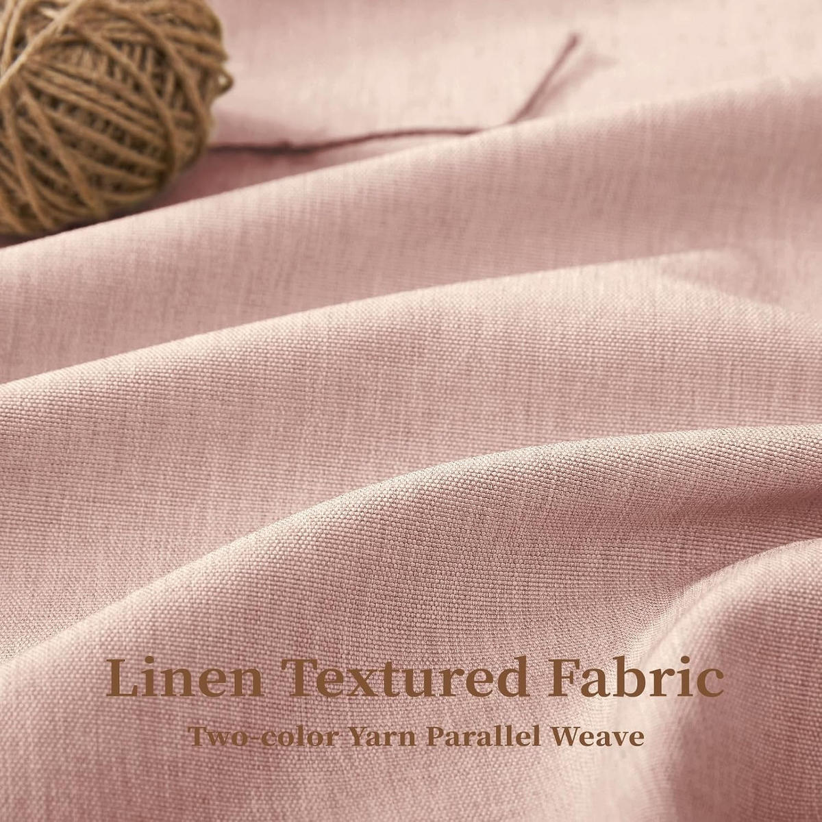 DUSCHVORHANG, rosa, Struktur in Leinenoptik, 180 x 180 cm - Rosa, Textil (180/180cm)