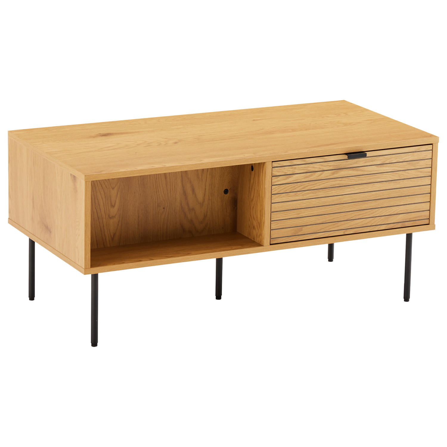 COUCHTISCH Stinna - Braun, Holzwerkstoff (100/50/45cm) - Happy Garden