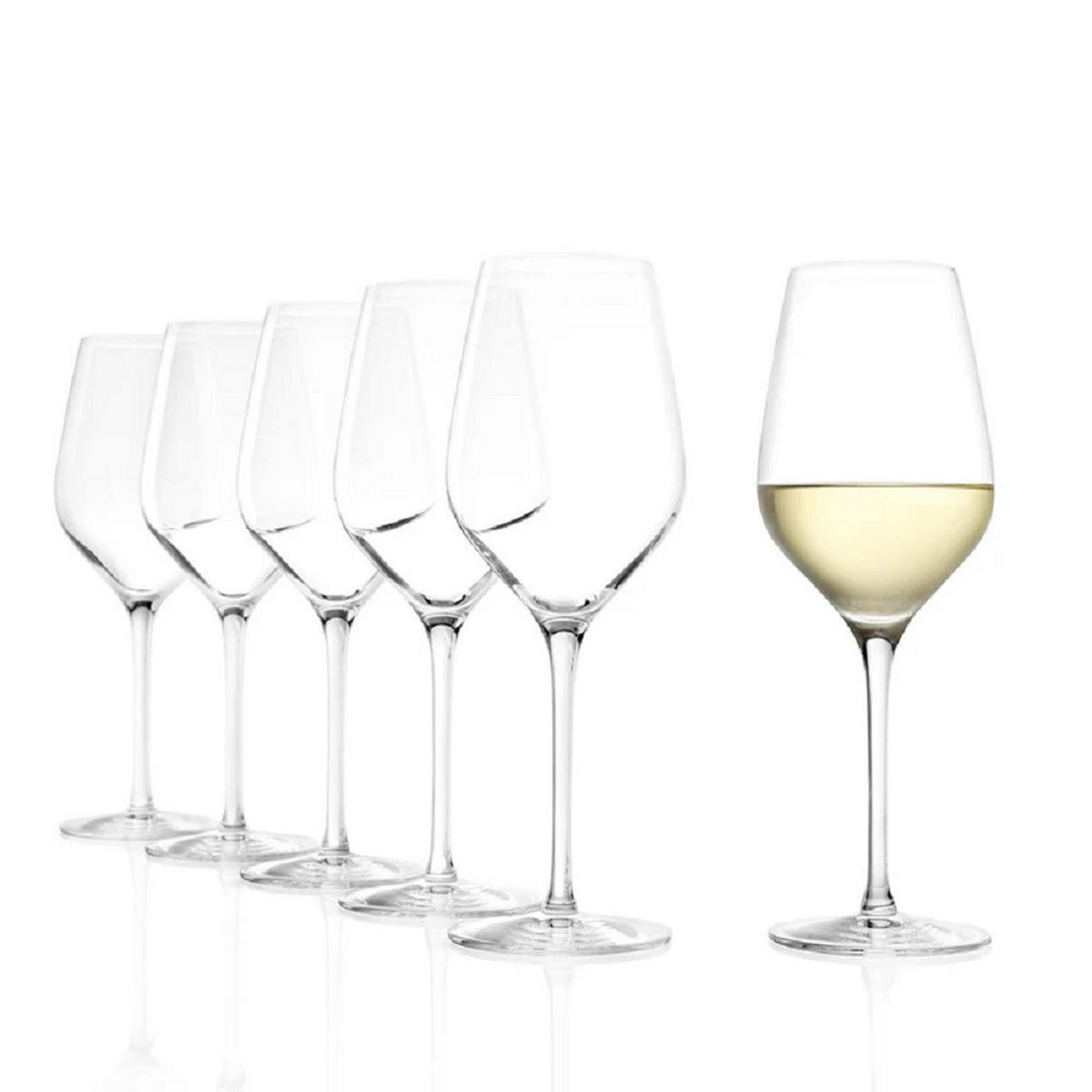 WEISSWEINKELCH Exquisit Royal Champagnerkelche/e Set 12 tlg - Transparent, Glas (0.42L) - Stölzle