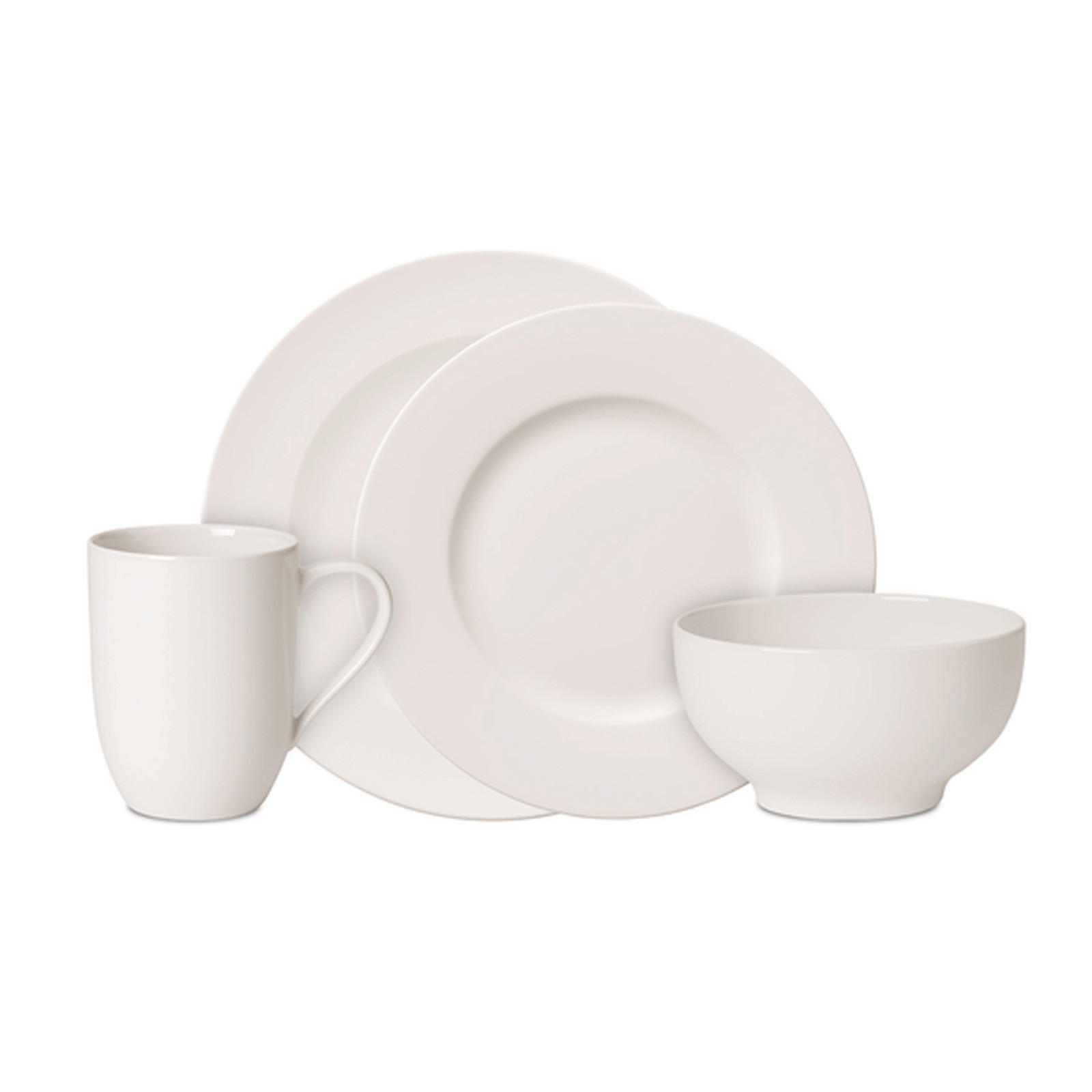 GESCHIRRSERVICE For Me weiß 16er Set - Weiß, Keramik (1/1/1cm) - Villeroy & Boch