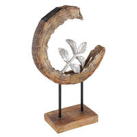 LED AUSSENLEUCHTE Holzoptik Braun - Braun, Metall (24/10/52cm) - Globo Lighting