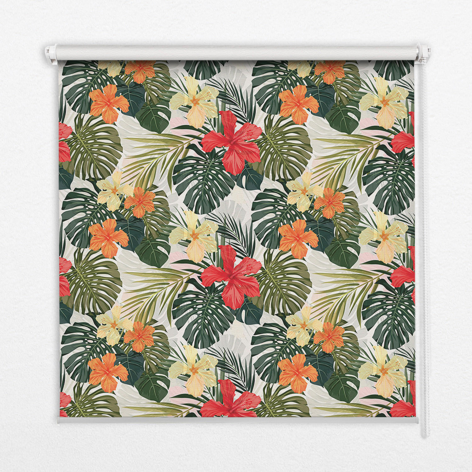 TULUP VNITŘNÍ roleta - okenní roleta - roleta - 80x180 cm - Tropické květiny a listy
