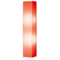 LED STEHLEUCHTE Bamboo Weiß - Weiß, Papier (25/25/130cm)