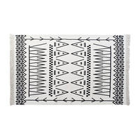 TEPPICH Schwarz Weiß Ikat (120 x 180 x 0,7 cm) - Multicolor, Textil (120/180cm) - DKD Home Decor